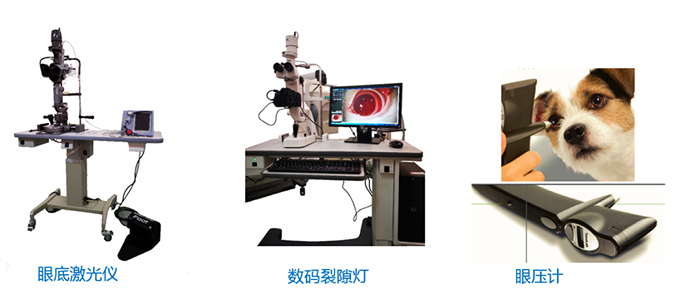 眼底激光仪、数码裂隙灯、眼压计