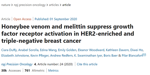 攻克三阴性乳腺癌，蜜蜂毒液竟是关键？